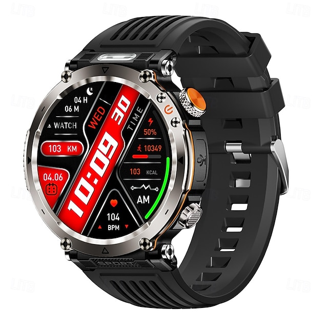  696 HT30 Reloj inteligente 1.7 pulgada Smartwatch Reloj elegante Bluetooth Podómetro Recordatorio de Llamadas Seguimiento del Sueño Compatible con Android iOS Hombre Llamadas con Manos Libres