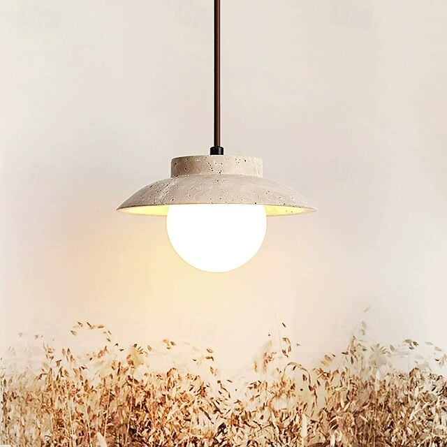  20 cm Design de Lanterne Suspendue Formes Géométriques Suspension Pierre Verre Style Artistique Style Formel Le style rétro ancien Rustique 110-120V 220-240V