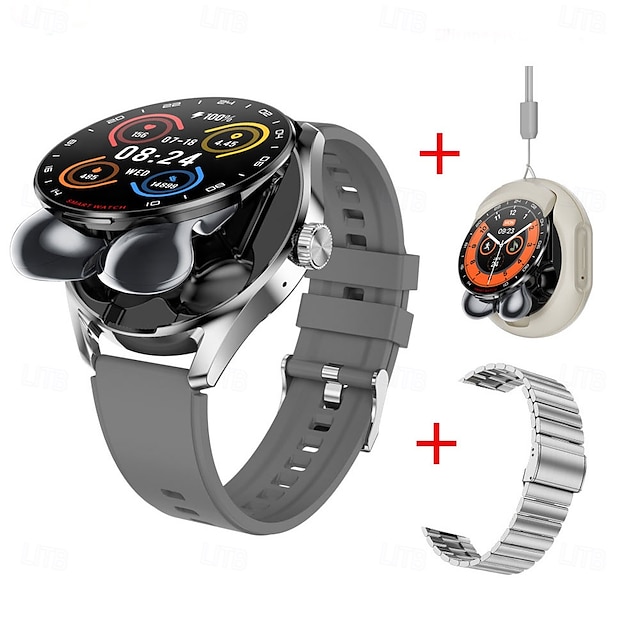  696 D9 Εξυπνο ρολόι 1.46 inch Έξυπνο ρολόι Bluetooth Βηματόμετρο Υπενθύμιση Κλήσης Παρακολούθηση Ύπνου Συμβατό με Android iOS Άντρες Κλήσεις Hands-Free Υπενθύμιση Μηνύματος Ρολόγια με ακουστικά IPX-0