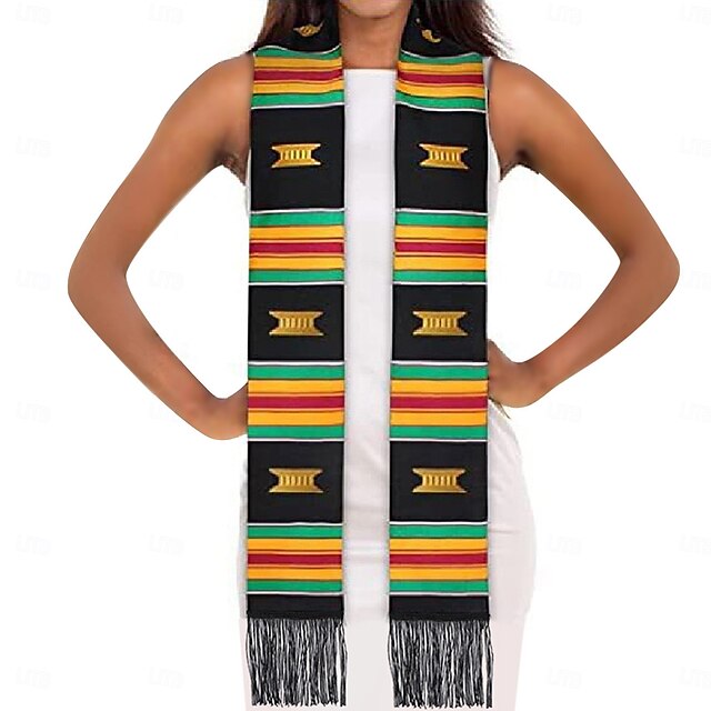  stola di laurea unisex, fascia di laurea semplice, stola d'onore per studenti, stola di laurea in raso con nappe a doppio strato, fascia d'onore di laurea 2025, sciarpa da cerimonia per adulti