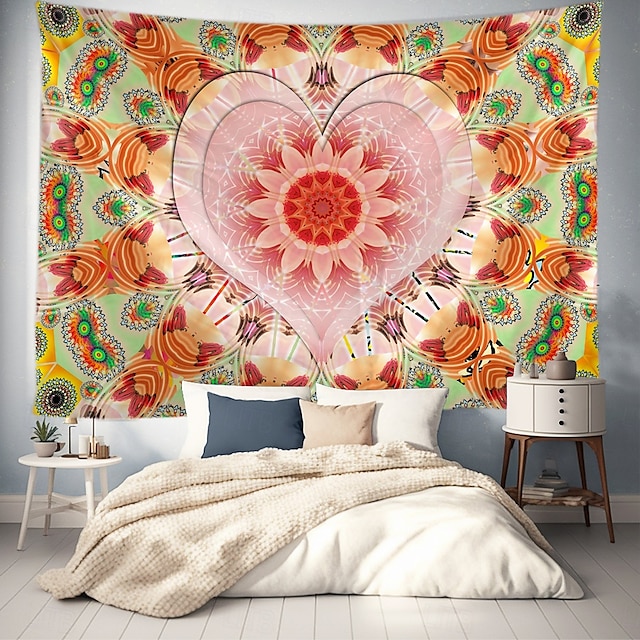  Mandala Hängande Tapestry Vaggkonst Stort Tapestry Mural Dekor Fotograf Bakgrund Filt Gardin Hem Sovrum Vardagsrum Dekoration