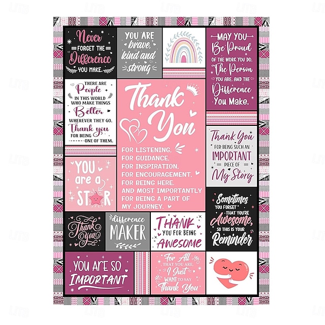  Mother's Day Blanket, A Letter to Mom, Mother's Day Gift  Soft and Cozy Throw, Perfect Gift for Mom, Floral or Heart Design, Warm and Comfortable