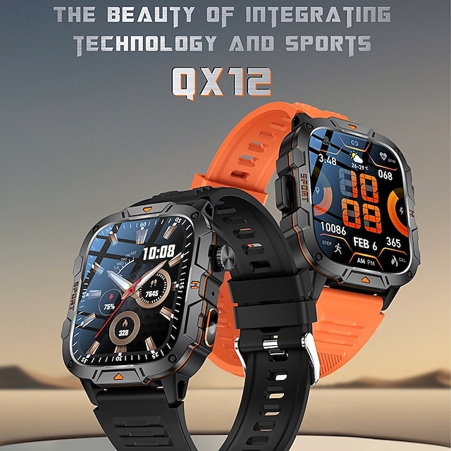  Reloj inteligente LED para hombres llamada Bluetooth modo multi-deporte monitor de salud Android iOS