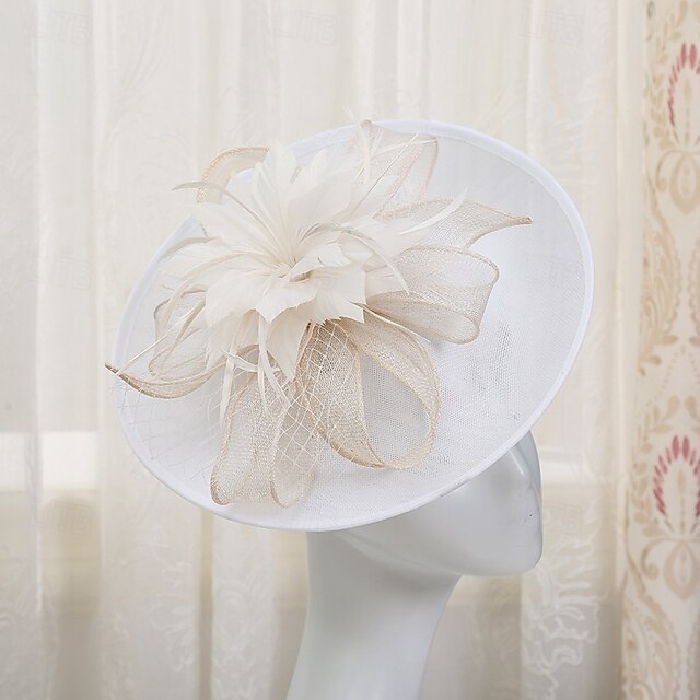  Accesoriu de Păr Pene Sinamay Nuntă Serată Elegant Nuntă Cu Pene Diadema Articole Pentru Cap
