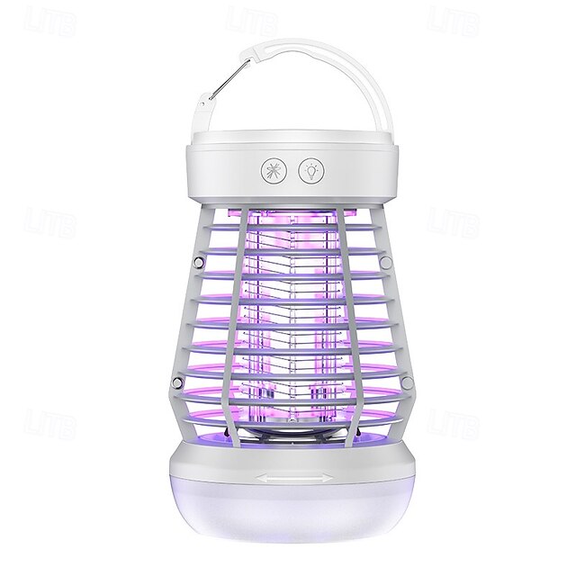  Automatyczna lampka zabijająca komary z elektrycznym wstrząsem – domowa pułapka na komary do użytku podczas kempingu i w sypialni