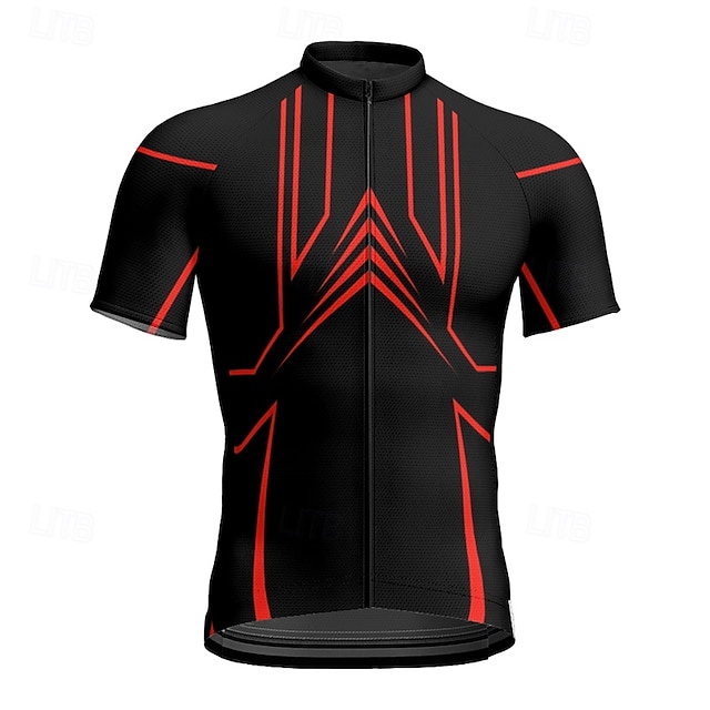  Homme Maillot Velo Cyclisme Manche Courte Cyclisme Tee-shirt Maillot avec 3 poches arrière VTT Vélo tout terrain Respirable Séchage rapide Conception anatomique Mèche Jaune Rouge Bleu Des sports