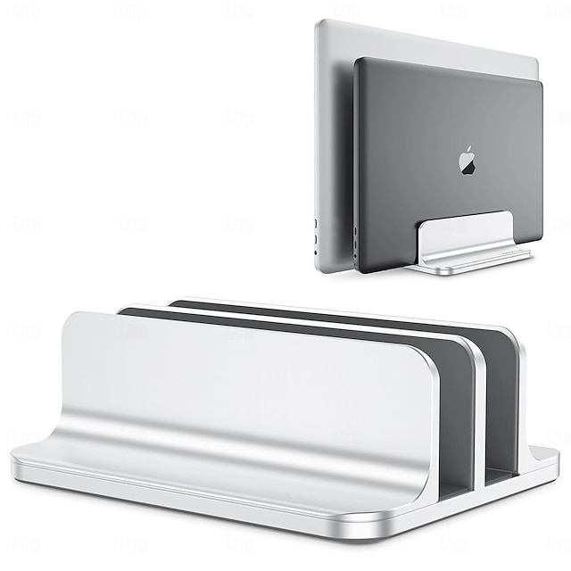  Doppelter Desktop-Ständerhalter mit verstellbarem Dock bis zu 17,3 Zoll Dock-Version vertikaler Laptopständer