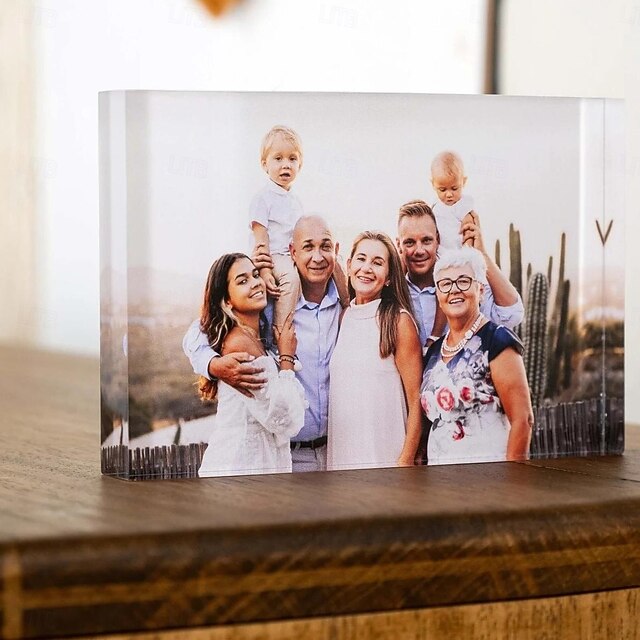 Personalized Photo Block Acrylic Glass Photo Block Custom Acrylic Block ...