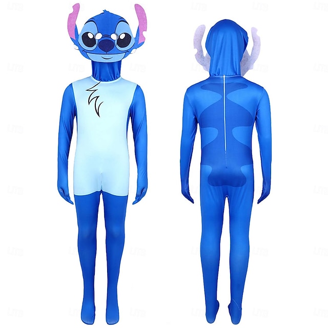  planimetria Mostro blu Costume Cosplay Maschera Body Costume di Carnevale Cosplay di film for Ragazzi Bambini Halloween Carnevale Giornata mondiale del libro Performance Feste