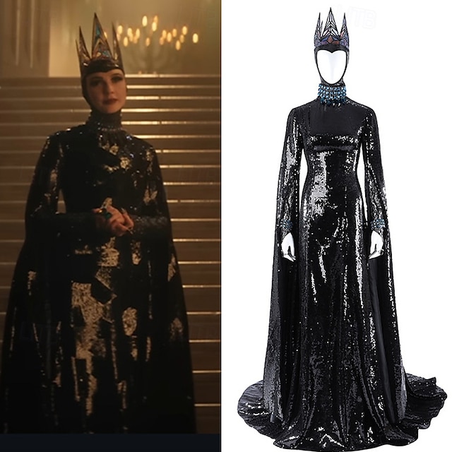  Snow White Venom The Evil Queen Dress Movie Cosplay Costume Carnival Costume Dress Up Movie Cosplay for Women's Adults' Halloween Carnival World Book Day Performance Party