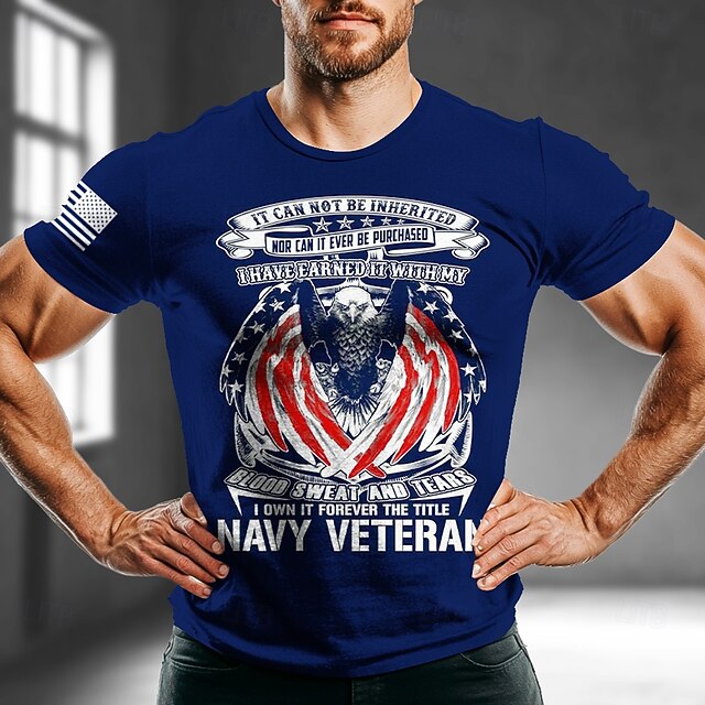 Patriotic T Shirts For Men D.O.G.E T Shirt Short Sleeve T shirt 3D Print Crew Neck Shirt Daily Military Street Daily Black Blue Green Summer Spring Clothing Apparel S M L XL XXL XXXL4