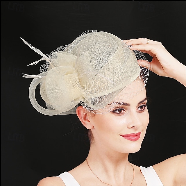  Tocados Sinamay Boda Fiesta de Noche Elegante Boda Con Gorra Celada Sombreros