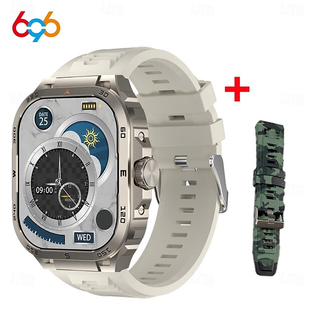  696 GW20 Relógio inteligente 2.1 polegada Relógio inteligente Bluetooth ECG + PPG Podômetro Aviso de Chamada Compatível com Android iOS Feminino Masculino Chamadas com Mão Livre Lembrete de Mensagem