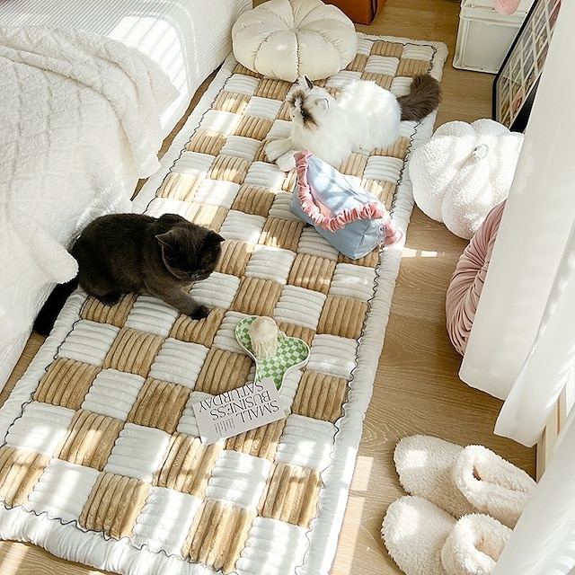  sofföverdrag för husdjur för soffa, sofföverdrag för hundar tvättbart överdrag för hundsoffa skydd krämfärgade möbler sofföverdrag för hund handgjorda sällskapsdjursmatta i ren bomull