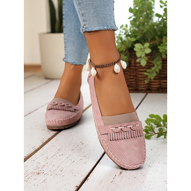  Mocassini da donna con nappe – scarpe da guida casual morbide e slip-on per outfit primaverili e comfort a casa