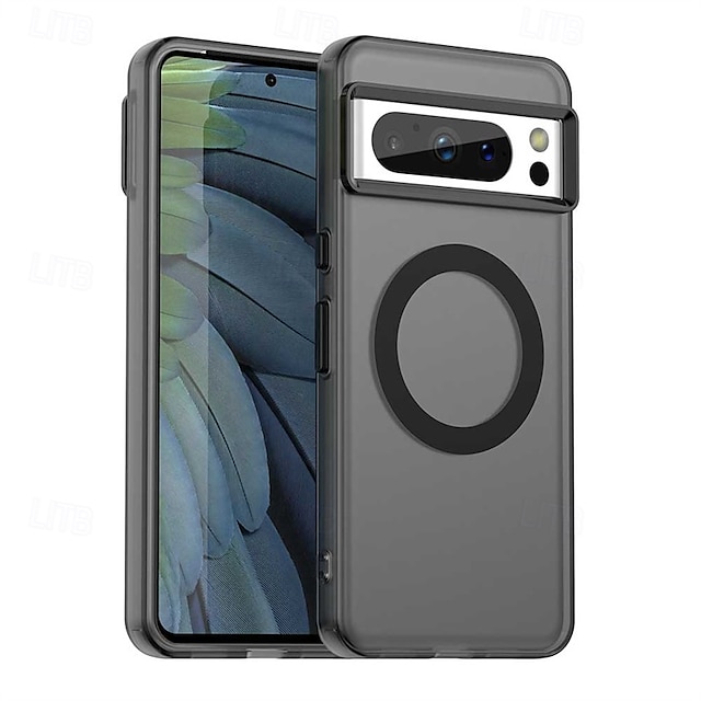  Магнитный чехол для телефона для Google Pixel 9 Pro/9 Pro XL/8 Pro/8/9 ПК металл противоударный чехол с поддержкой беспроводной зарядки