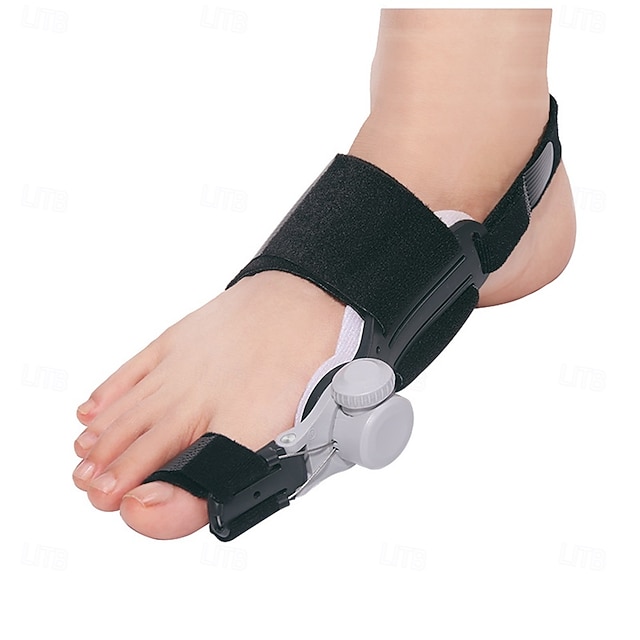  corector de bunion pentru femei, corector de bunion 2 buc, reglabil cu separator antiderapant pentru degetul mare pentru corectarea piciorului drept și stâng (negru)