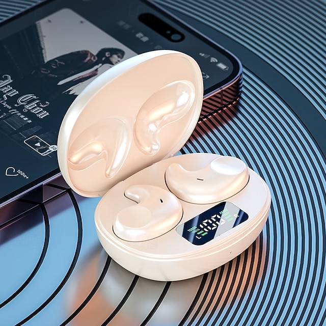  Mini écouteurs sans fil pour petits conduits auditifs et dormeurs latéraux, casque invisible pour dormir, Bluetooth, antibruit, étanche, minuscules écouteurs sans fil avec étui de chargement