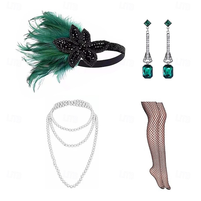  The Great Gatsby Flapper Headband Head Jewelry Vintage Necklace The Great Gatsby Retro Sparkling Glitter Crystal / Rhinestone Women's Carnival Masquerade Back To School Party Evening Wear Masquerade