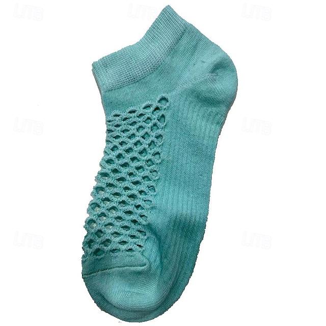  1 Par Åndbare Sommer Casual Sports Mesh Ankelsokker Til Mænd Kvinder Tynde Åndbare Udhulning Design Maximum Komfort Ydelse