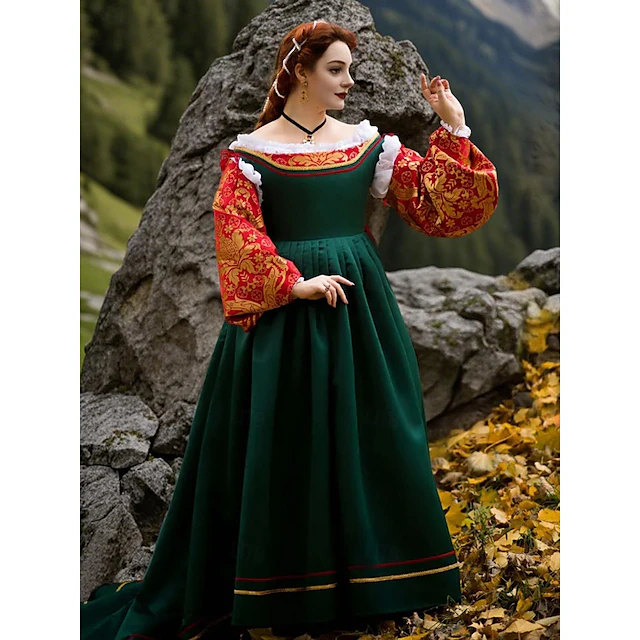 Medieval Renaissance Dress Prom Dresses Gown Viking Celtic Knight Fancy ...