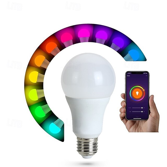  rgb unenomainen 16 värin älyvalot bluetooth-ohjain sopii olohuoneeseen moottoripyörän oheislaitteiden sisustukseen kodin sisustukseen kuplalamppu