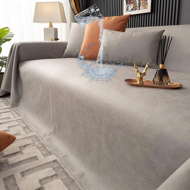 Waterproof Sofa Cover Couch Slipcover Sofa Throws Blankets for Armchair, 3 or 4 Seater, L Sectional Sofa Non Slip for Kids,Children,Pet,Cats 14