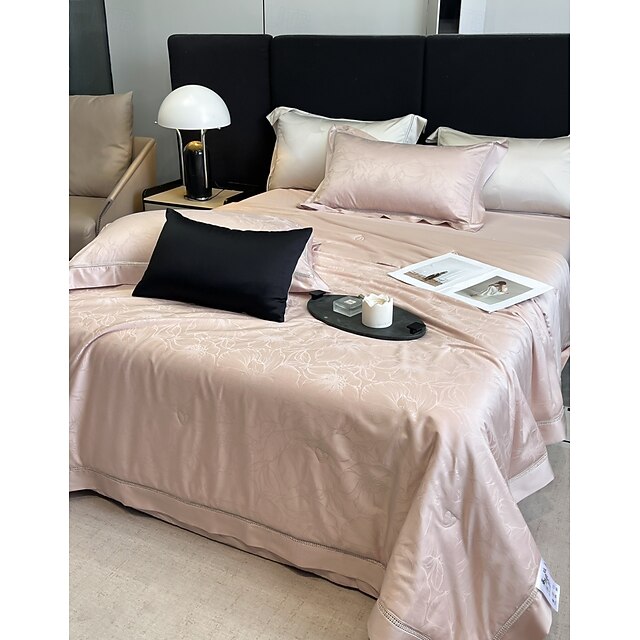  Kølende dyne åndbar Tencel Lyocell fiber quilt dronning kølende tæppe til varme sovere maskinvaskbar letvægts dyne til sommer