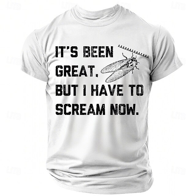  Herren Tiermotiv Lustig T Shirt Kurzarm T-Shirt 3D-Druck Rundhalsausschnitt Rundhals Hemd Mode Täglich Lässig Straße Lässig Täglich Schwarz Weiß Rote Sommer Frühling Ganzjahres Bekleidung S M L XL