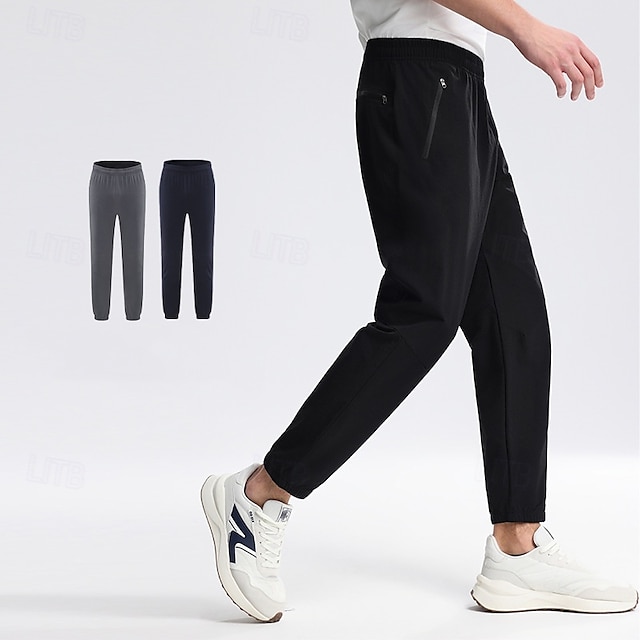  Herren Wanderhosen Außen Normale Passform Wasserdicht Hosen Elastischer Bund Dunkelgrau Schwarz Jagd Klettern Camping / Wandern / Höhlenforschung M L XL XXL XXXL