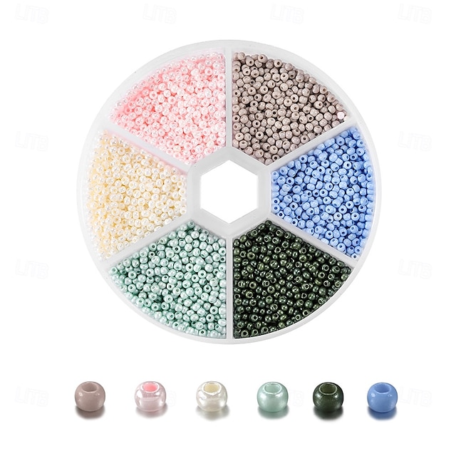  Juegos de cuentas esmaltadas en caja de 2 mm, kit de abalorios para hacer pulseras y accesorios de collar.