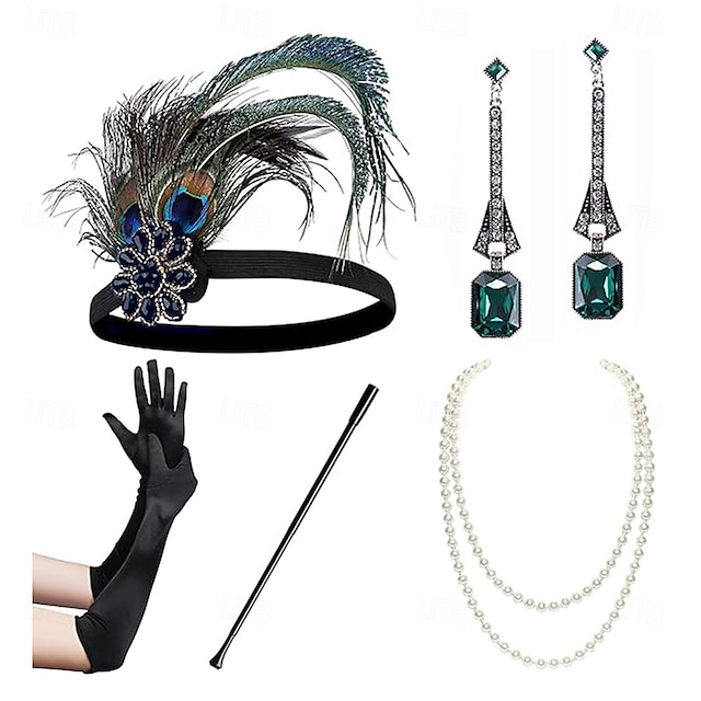  1920-as évek A nagy Gatsby Flapper fejpánt A nagy Gatsby Toll Retro Csillogó glitter Kristály / Strassz Jelmez Női Farsang Valentin nap Álarcos mulatság Party estélyi viselet Álarcos mulatság