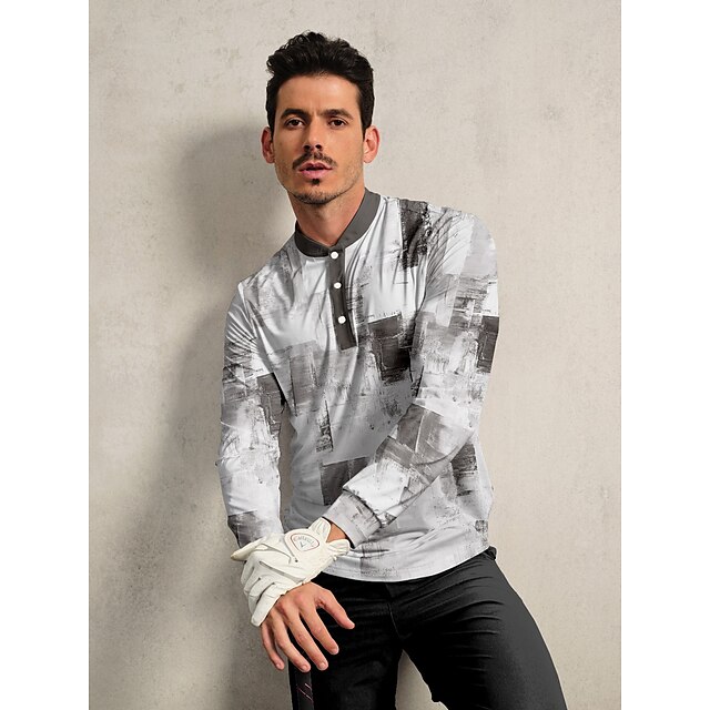  Inked Skins Men's Golf Henley Shirt UPF50+