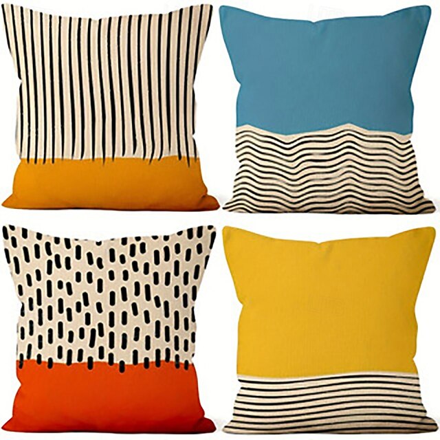 Vintage Ocean Pattern Decorative Toss Pillows Cover 1PC Soft Square Couch Cushion Case Pillowcase for Bedroom Livingroom Sofa Chair3