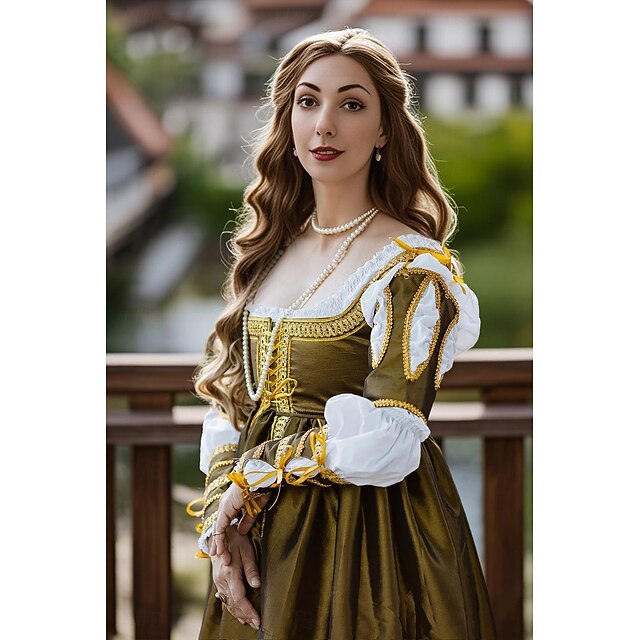 Medieval Renaissance Dress Prom Dresses Gown Viking Celtic Knight Fancy ...