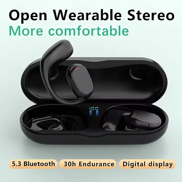  X29 Bluetooth 5.3 Hands-Free Headset Ear Hook Sports Hi-Fi with Charging Box for Fitness & Mobile Phones