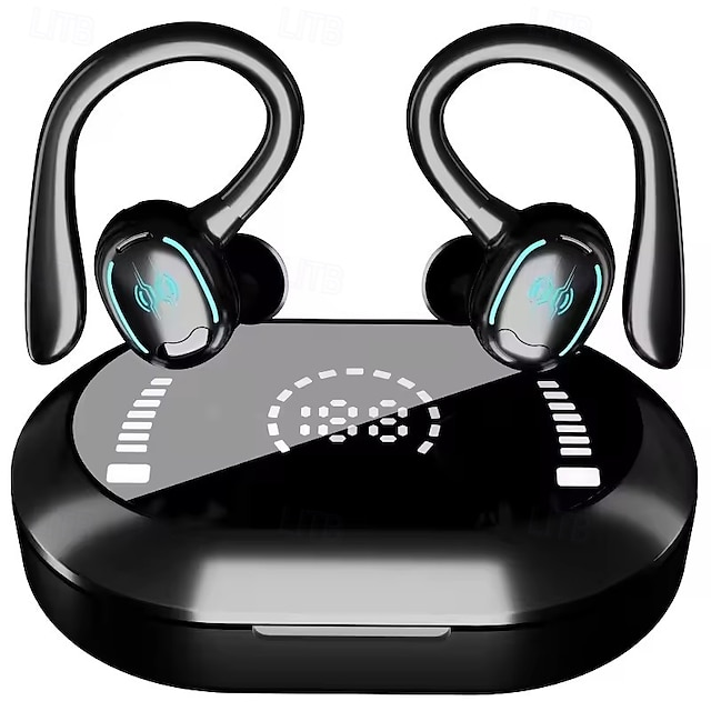  Cuffie True Wireless 635 TWS Auricolari Auricolari con Gancio Bluetooth 5.3 Design Ergonomico Scatola di Ricarica Lunga Durata della Batteria per Uso Quotidiano Viaggi Ciclismo