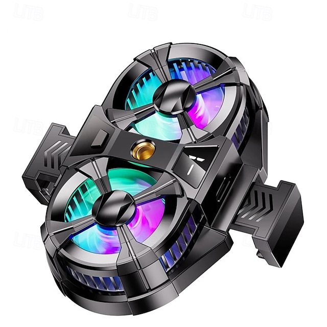  SL07 Mobile Phone Cooler 3 Gears Adjustable Semiconductor Cooling Fan Radiator for IPhone Android PUBG Live Streaming Heat Sink