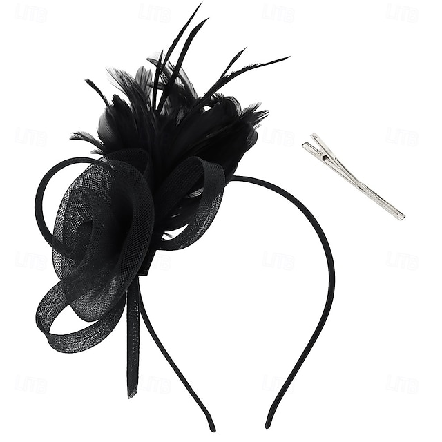  chapéus fascinators com penas para mulheres chapéus kentucky derby chapéu de igreja para festa do chá com faixa de cabeça e clipe