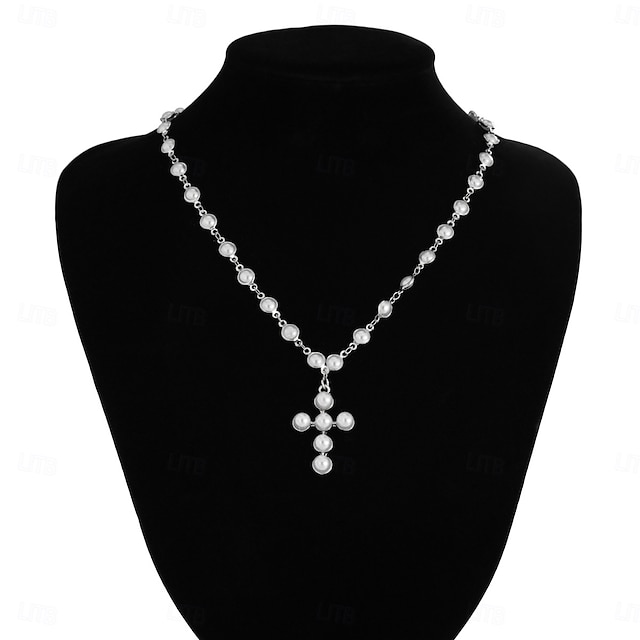 Collier de Perles Perle d'imitation Femmes Élégant Mode Naturel Fait main Mariage En Forme de Y Colliers Tendance Pour Mariage Soirée Travail