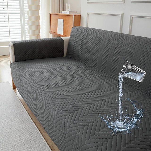Water Resistant Sofa Cover for Dogs Pet, Couch Cushion Cover Sectional Sofa Throw Towel Slipcover, Anti Scratch Furniture Protector for Love Seat, Arm Chair 16