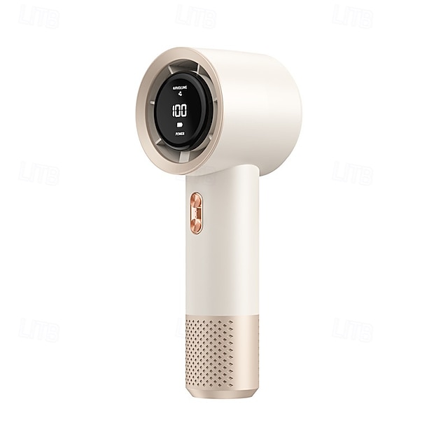  High-Speed Handheld Fan – 199-Speed Adjustable Cooling & Heating Modes, Portable Quiet Brushless Motor, LED Display, Multi-Gear Wind Power for Home, Travel & Outdoor