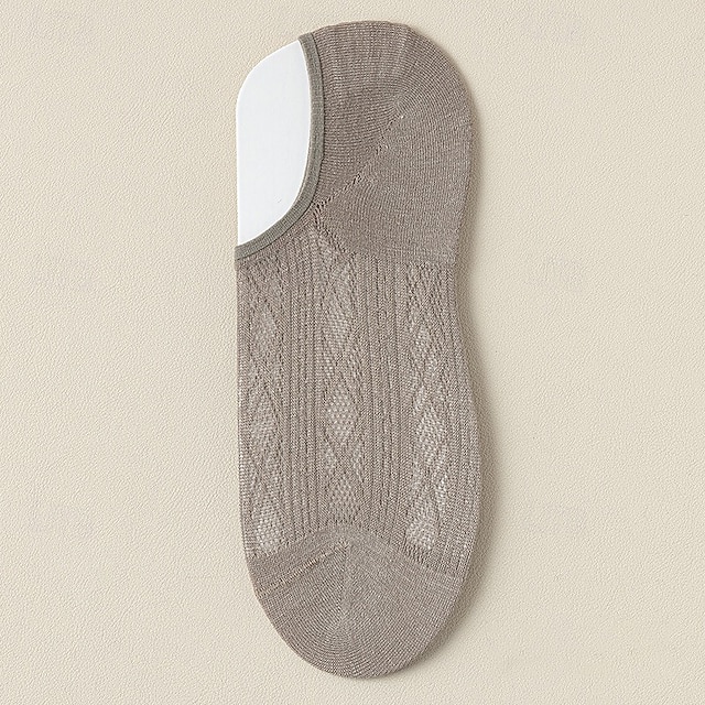  1 pereche de șosete de sport casual respirabile cu plasă pentru vară pentru bărbați și femei subțiri cu design gol pentru confort maxim
