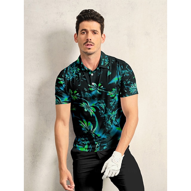  Botanical Energy Men's Polo Top UPF50+