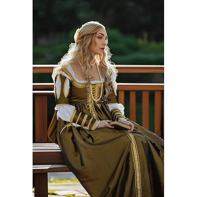 Medieval Renaissance Dress Prom Dresses Gown Viking Celtic Knight Fancy ...