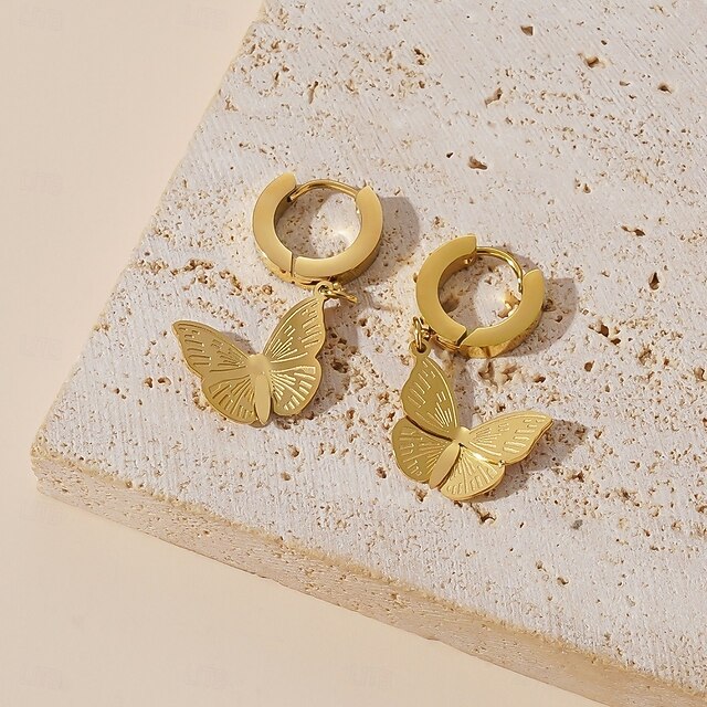 Butterfly Drop Earrings for Women, Gift for Her, Lightweight Elegant Fairycore Jewelry for Mom, Wife, Girlfriend on Mother's Day, Valentine's Day, Christmas, Anniversary, Birthday3