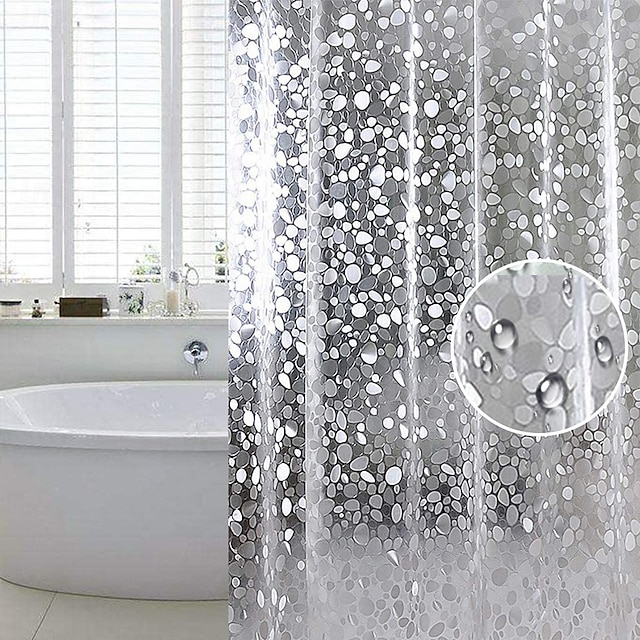  Bathroom Shower Curtain Pvc Waterproof 180cm*180cm(70