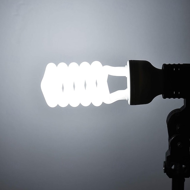  45W CFL Spiral Compact Fluorescent Light Bulb 200 Watt Equivalent 5500K Pure White Balance Daylight for Photography Video Studio Lighting 1pc
