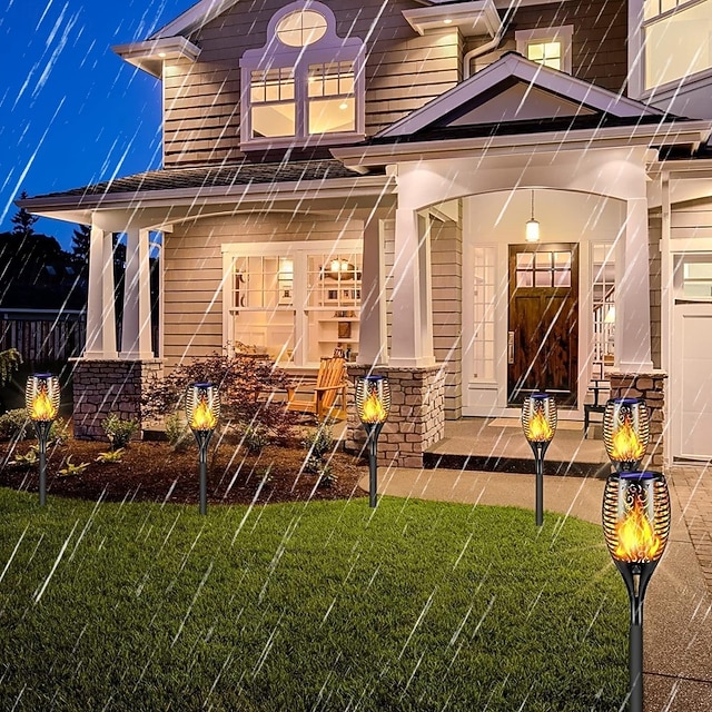 Luci solari da giardino, 2 pezzi di luci da giardino a forma di tarassaco alimentate a energia solare, impermeabili, per giardino, prato, sentiero | Leroy Merlin