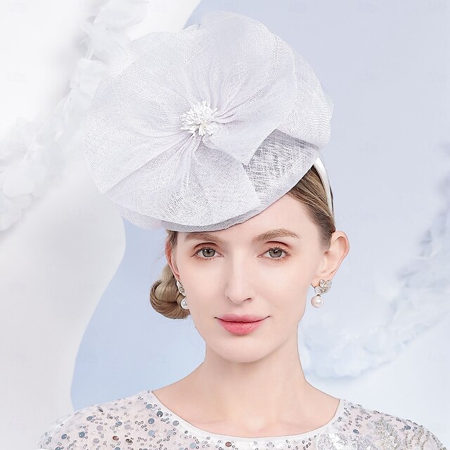 Hats Sinamay Saucer Hat Top Hat Sinamay Hat Wedding Cocktail Elegant Wedding With Floral Headpiece Headwear